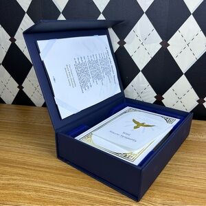 Free Bible In a Blue Box Velvet Interior| Special Sympathy Edition